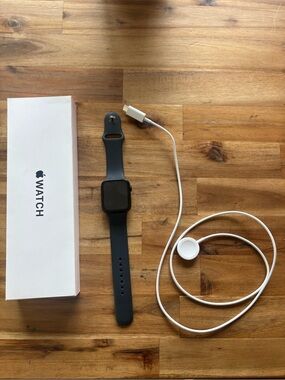 Apple Watch in Dark Gray with Matching Sport Band
